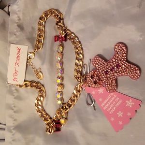 Betsey Johnson gingerbread gem detailed
